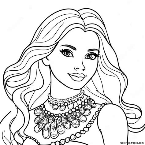 Barbie Doll Coloring Pages Realistic