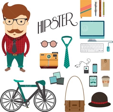 Hipster Character Vector Design Images, Hipster Character Design With ...