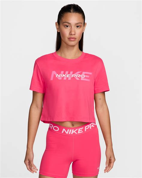 Nike Pro Women's Short-Sleeve Cropped T-Shirt. Nike SG