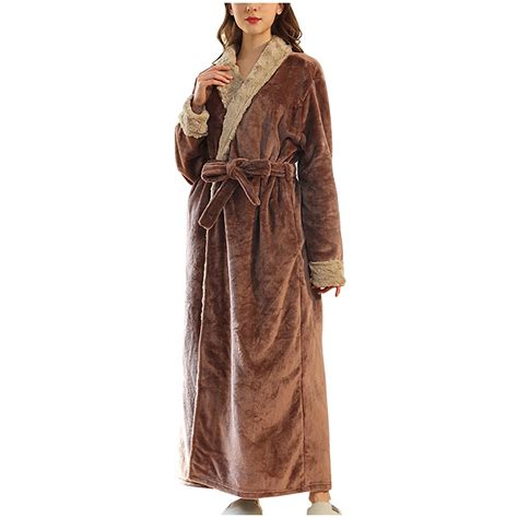 JGTDBPO Robes For Women Classic Unisex Premium Cotton Warm Night Gown ...