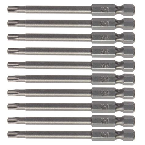 Auniwaig 10pcs Torx Screwdriver Bits, 1/4 Inch Hex Shank, T20 Magnetic ...
