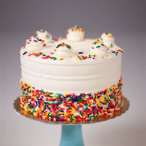 Vanilla Sprinkled Cake Delivery Online | GoGift
