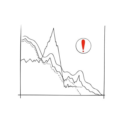 Dynamic vector illustration of financial chart with extreme price ...