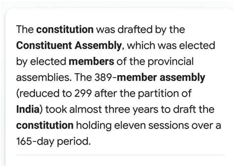 How many members had the constituent assembly that wrote the Indian ...