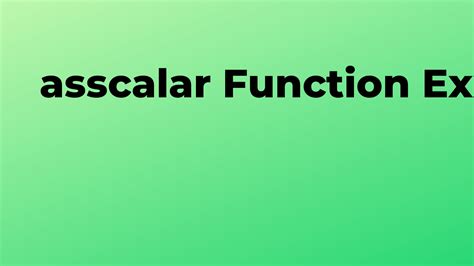 Python From Scalar 的图像结果