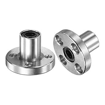 uxcell LMF6UU Linear Ball Bearings 6mm Bore 12mm OD 19mm Length Round ...