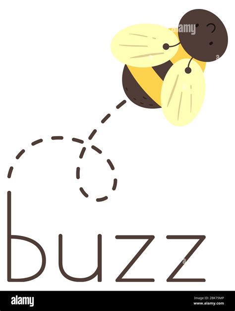 Cartoon illustration word buzz bee hi-res stock photography and images ...