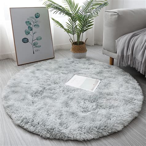 Amazon.com: MIEMIE 4x4 Soft Round Area Rug for Bedroom Modern Fluffy Circle Rug for Kids Girls ...