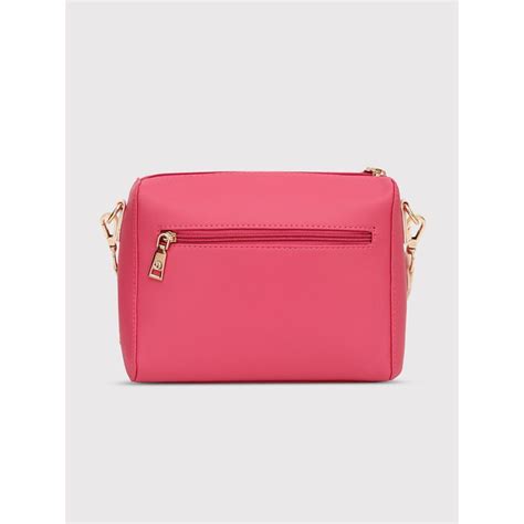 Buy Caprese Womens Trinity Medium Pink Solid Sling Bag Online