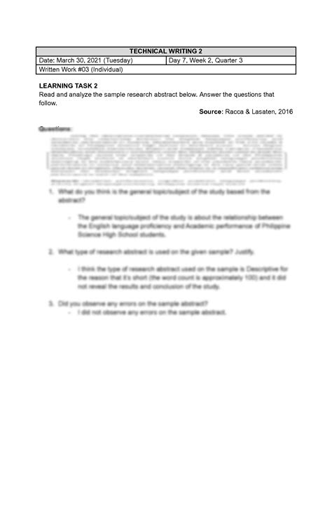 Image result for Technical Abstract Examples