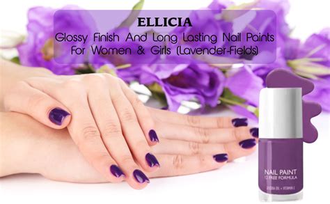 Buy Ellicia Nail Polish 12 Chemical Free Formula Ouick Dry, Glossy ...