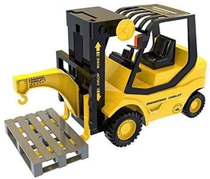 FUN LITTLE TOYS Kids Forklift Truck Toy Construction Toys Friction ...