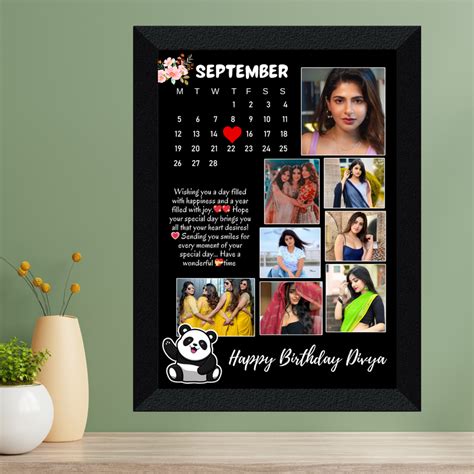 Customized Cute Panda Photo Frame – Giftsy