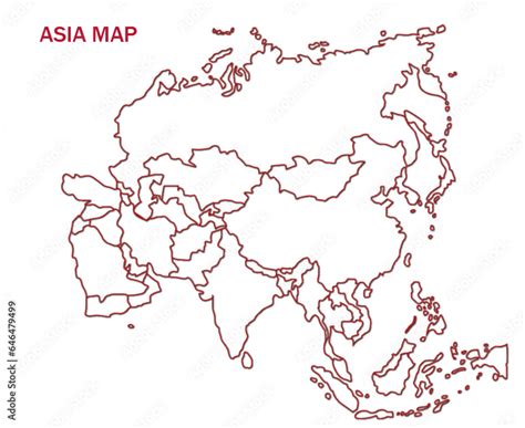 Asia Map Outline 的图像结果