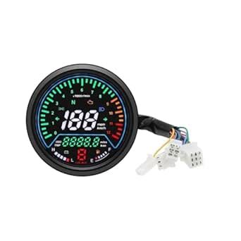 KNVBGG Speedometer Odometer Meter Motorcycle Instrument 0~12000R/Min ...