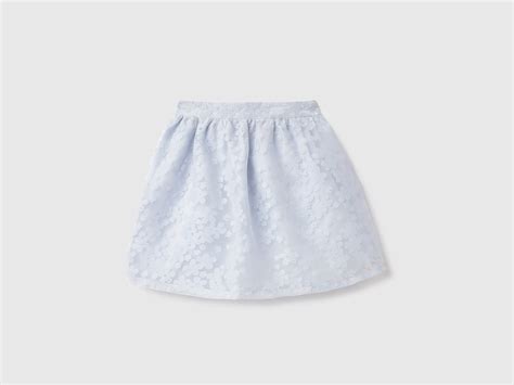 Burnt Out Floral Regular Fit A-Line Skirt – United Colors of Benetton Store