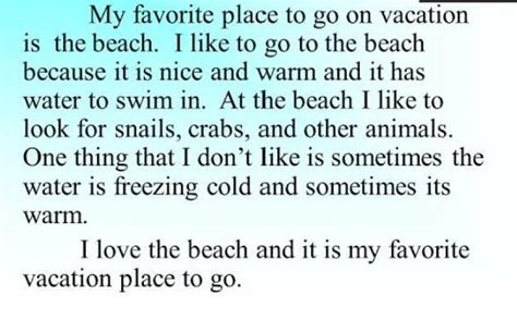 Write a paragraph on 'My favourite place' or 'The Place I am afraid of ...