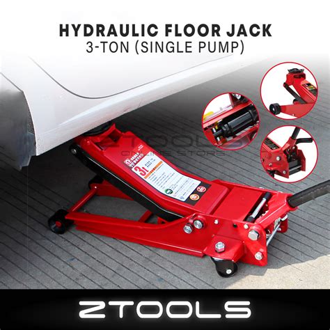 (ZTOOLS) 3 TON Hydraulic Floor Jack 32KG Double Pump Heavy Duty Garage ...