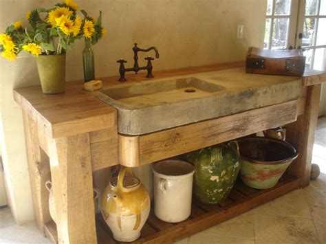 Rustic Freestanding Kitchen Sink Unit