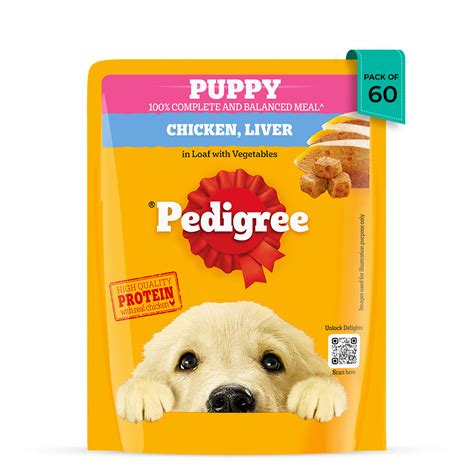 Pedigree Puppy Chicken Liver in Loaf with Vegetables - Wet Dog Food ...