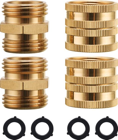 Amazon.com: M MINGLE Garden Hose Adapter, Male to Male, Female to ...