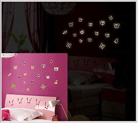 Indian Royals 32 cm Radium Butterflies Wall Sticker( 32 CM x 24 CM ...