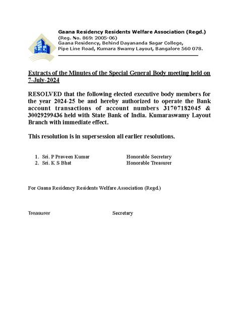 Minutes Grrwa - test - Gaana Residency Residents Welfare Association ...