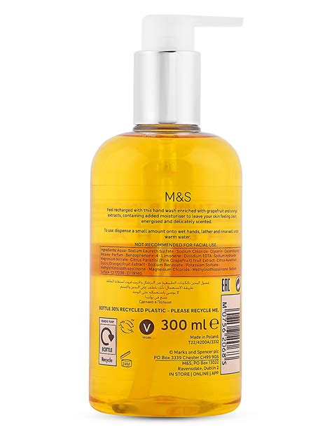 Buy Recharge Grapefruit &Orange Hand Wash 300ml at Marks & Spencer