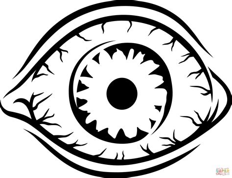 Scary Eyes Coloring Pages