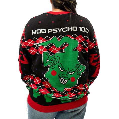 Mob Psycho 100 - Mob and Dimple Holiday Sweater | Crunchyroll Store