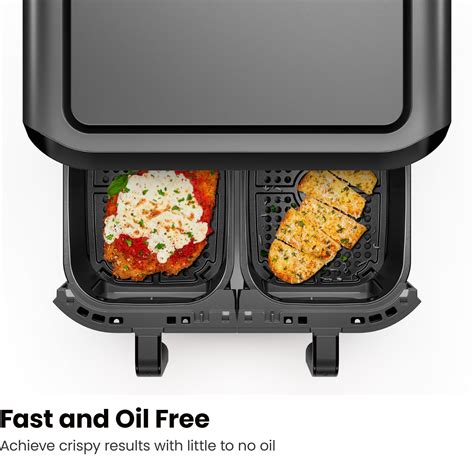 Snapklik.com : CHEFMAN 6 Quart Dual Basket Air Fryer Oven