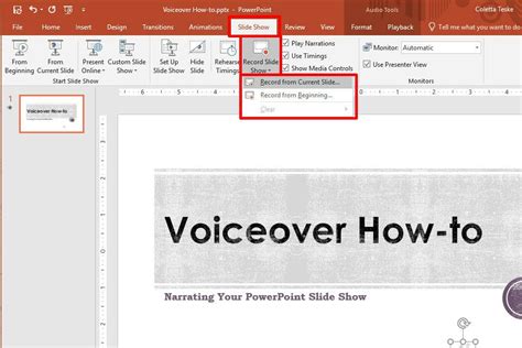Image result for PowerPoint Using Voice Over