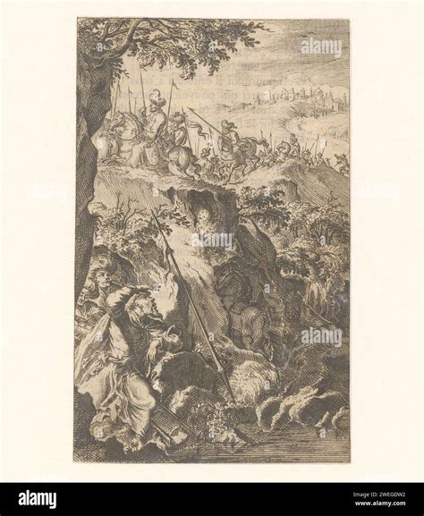 Battle of the Gracht, 626-627, Jan Luyken (Possible), 1699 print The ...