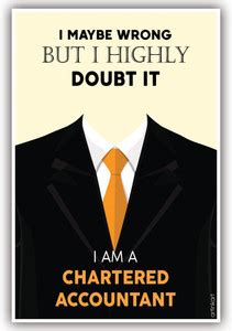 CA Chartered Accountant Poster for Room Office Home Motivational ...