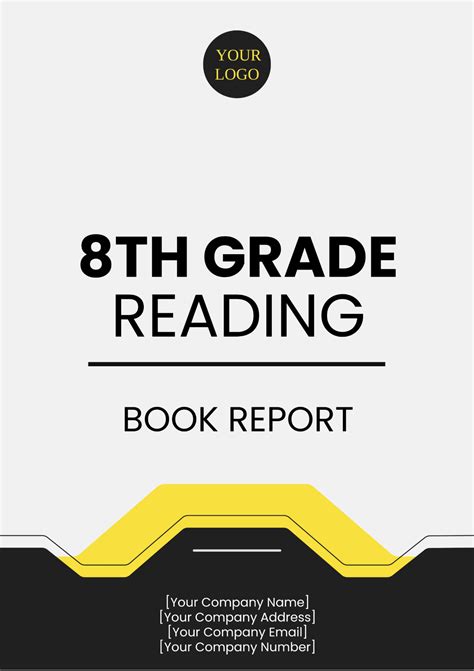 Free 8th Grade Reading Book Report Template to Edit Online
