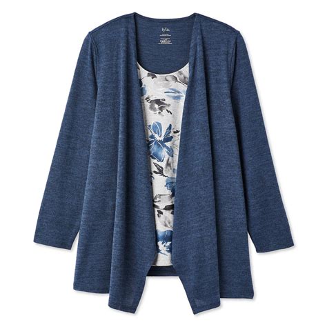 Iyla Women's Plus Fooler Cardigan, Sizes 1X-4X - Walmart.ca