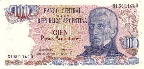 阿根廷 Pick 315 ND1983-85年版100 Pesos Argentinos 纸钞 _阿根廷纸钞_美洲纸钞_纸币百科_百科_紫轩 ...