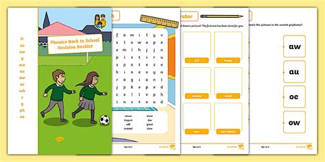 Back to School Phonics Level 5 Revision Booklet 2