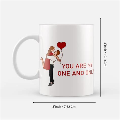 "You are my" Valentine Love theme Ceramic Coffee Mug - eCraftIndia Online
