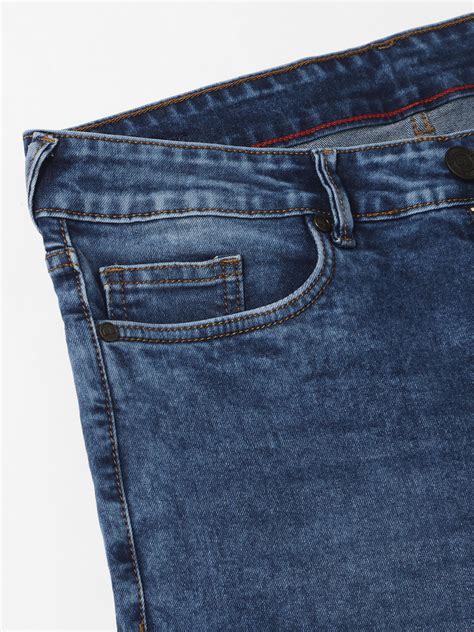 Men's Straight Fit Washed Indigo Stretchable Jeans – DENNIS LINGO