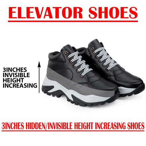 Men's 3 Inch Hidden Height Increasing Stylish Lace-up Boots – BxxyShoes