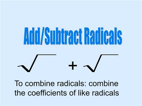 Operations with Radicals | PPTX