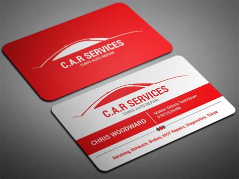 Mechanic Business Card Design 的图像结果