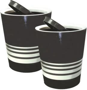 Wonder Plastic Bingo Swing Dustbin for Home/Office&Organization, 2 Pc ...