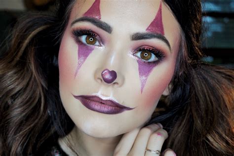 Cute clown Halloween makeup tutorial | Easy clown makeup, Cute clown ...