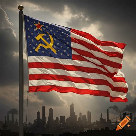 Communist America Flag