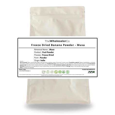 Freeze Dried Banana Powder - Musa – TheWholesalerCo India