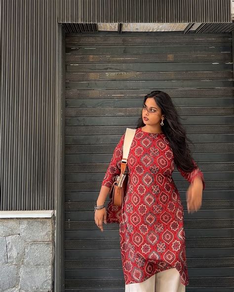 Rustic Piku - Ajrakh Long Kurti – NIMSAA