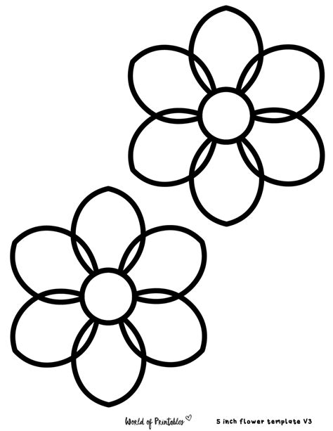 60 Free Flower Templates - World of Printables