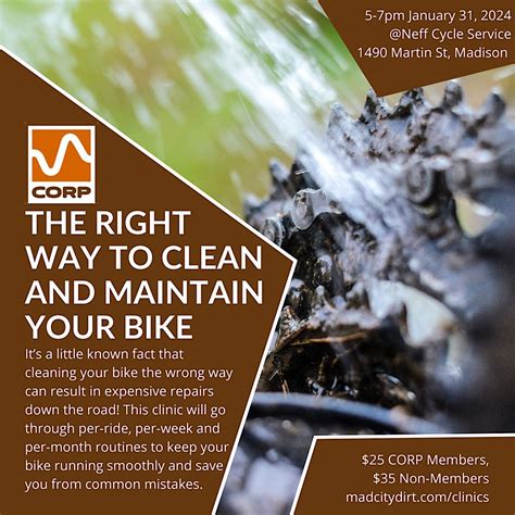 CORP Clinic : The right way to clean (and maintain) your bike, Neff ...
